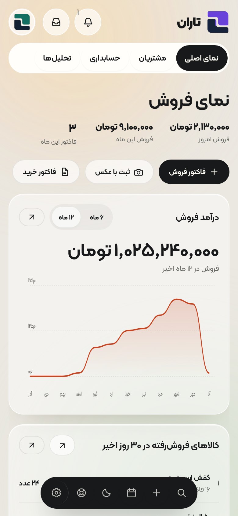 نمای تاران در آیفون